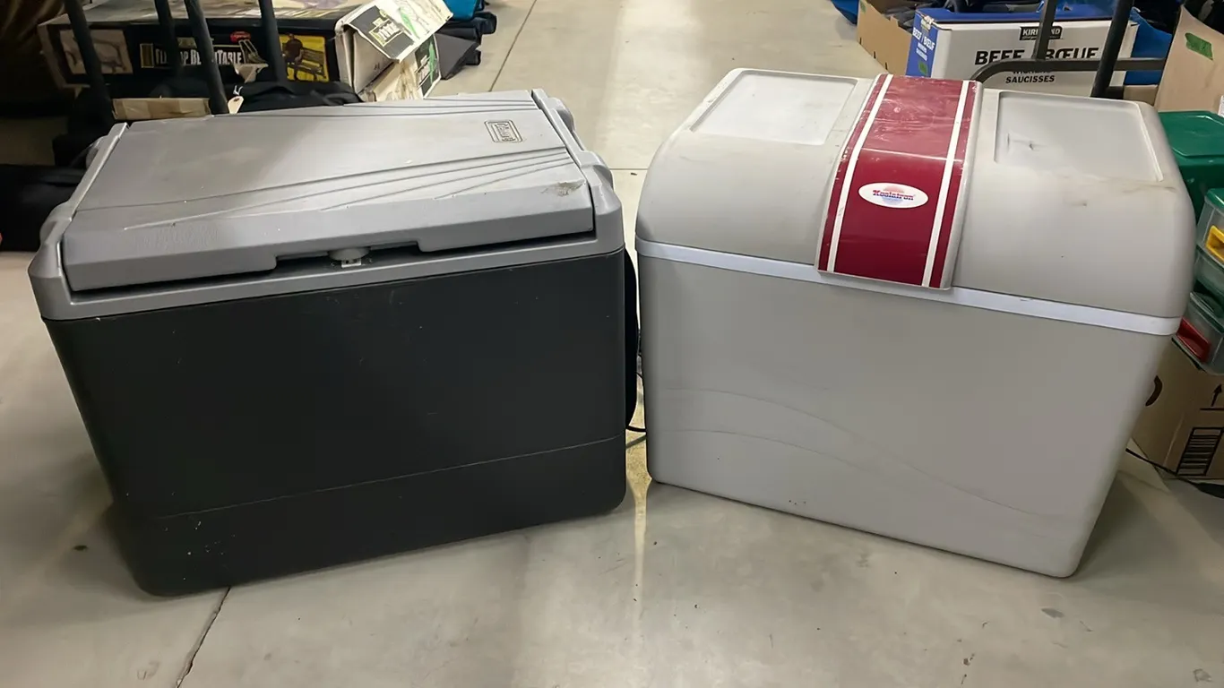 Coleman Plug-In Cooler with Adapter and Koolatron Plug-In Cooler, Item #12 (P3-R2T6-S2212)