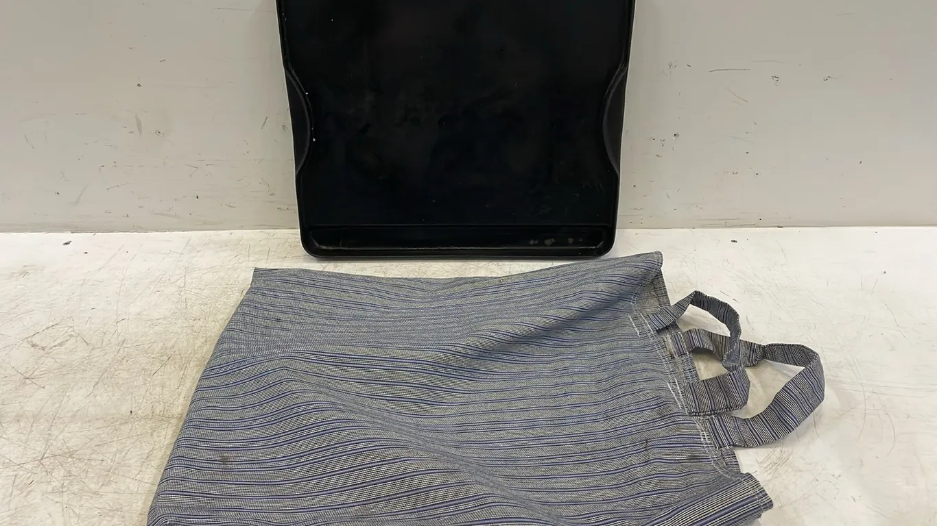 Cast Iron Griddle with Cover In Clear Bin, 14" x 16", Marked B (P3-R2T9-S2130)