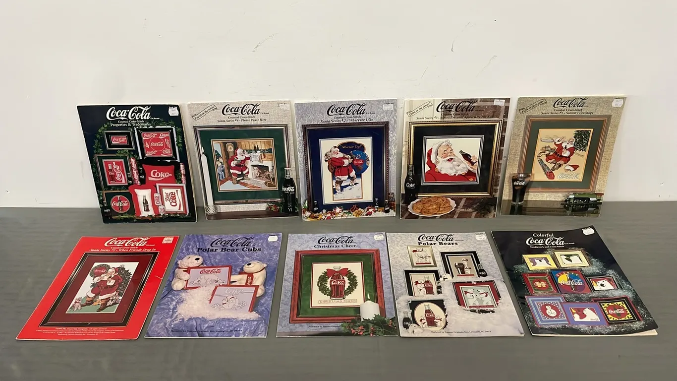 Coca-Cola Needlework & Cross-Stitch Pattern Booklets (P3-EWS2-S1835)