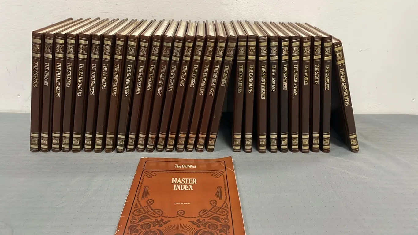"The Old West" Time-Life Complete 26 Book Series and Master Index, Includes An Extra Copy of “The GunFighters” and “The Canadians” (P4-NWS15-S1085)