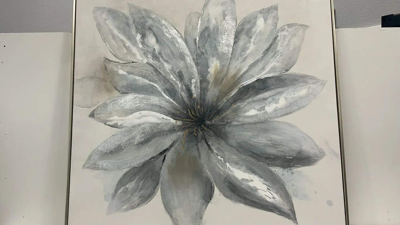 Large Flower Picture, Approx 41” x 41”, Lot #12 (P4-SWS4-S2278)