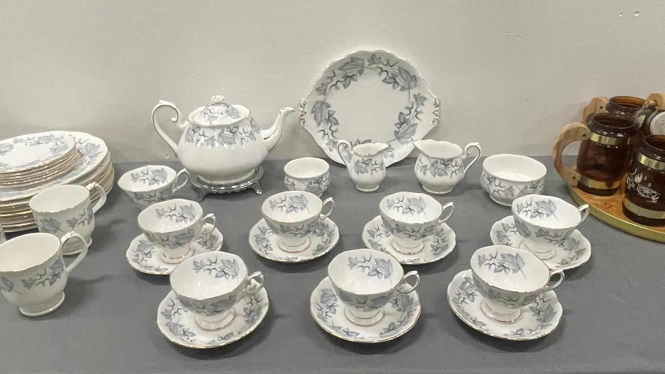 Royal Albert “Silver Maple” Bone China and Western Mug Set, Item #14 (P4-SWS6-S2286)