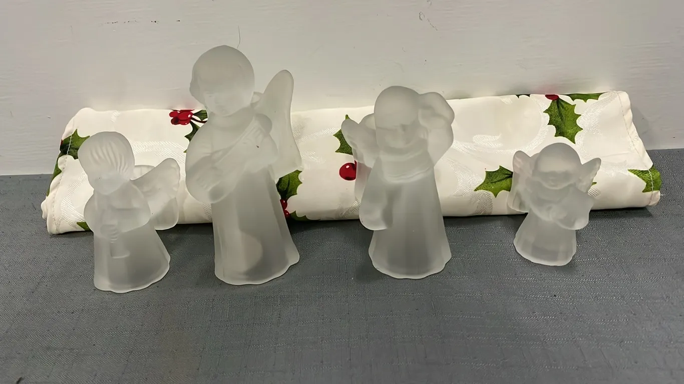 Glass Angel Candleholders, Item #25 (P4-SWS3-S2286)