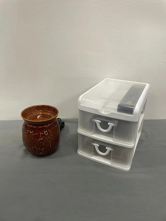 Scentsy Warmer and Small Plastic Drawers of Melting Waxes and More As Per Pictures (P4-SWS7-S2116)
