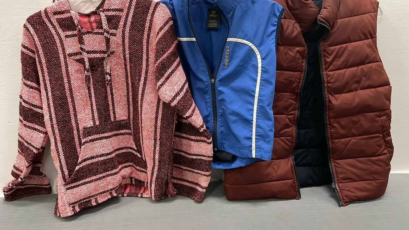 2 Vests and Sweater, Item #28 (P4-RACK-S2300)