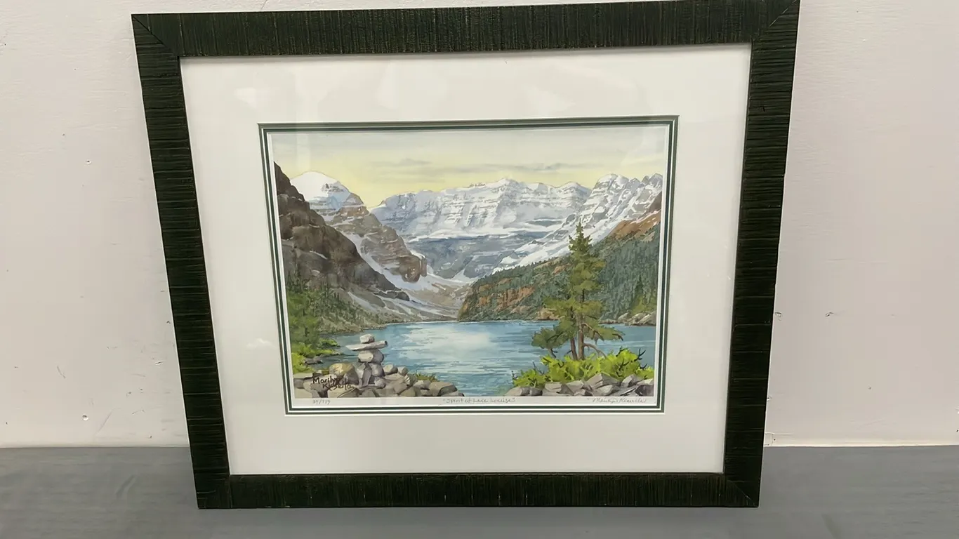 “Spirit of Lake Louise” Framed Print by Marilyn Kinsella with Certificate of Authenticity, 35/775 (P4-SWS5 -S1835)