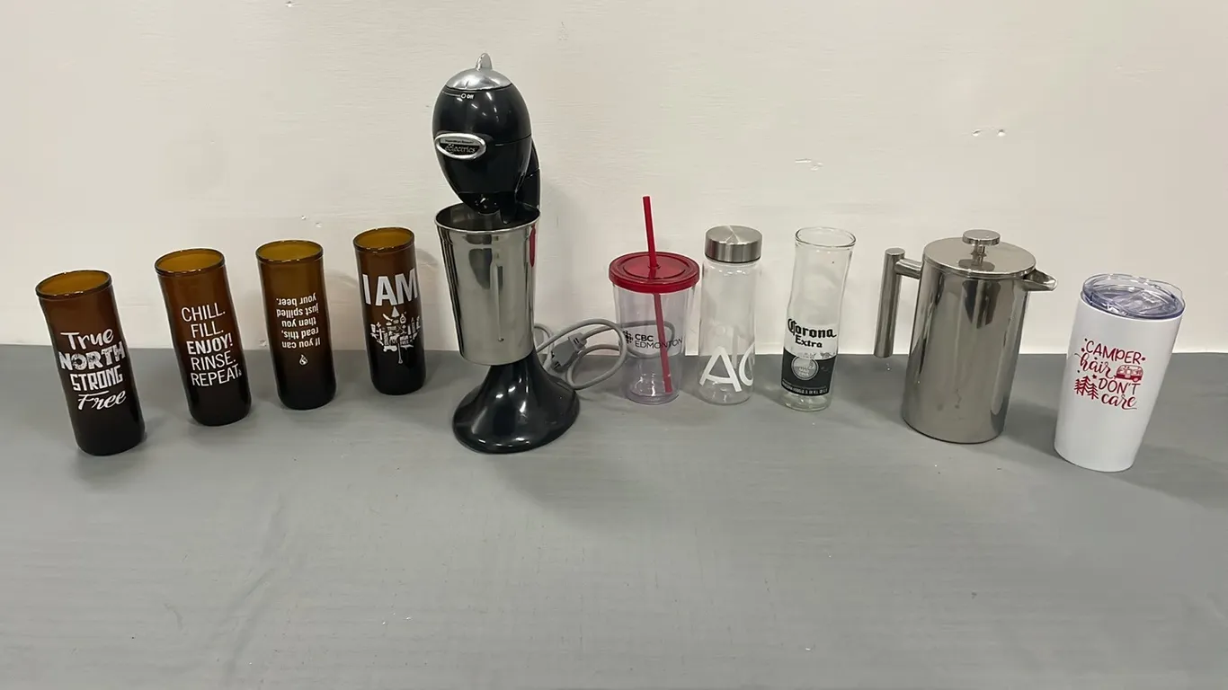 Milkshake Blender, Coffee Press, Glasses & Travel Cups (P4-EWFL-S732)