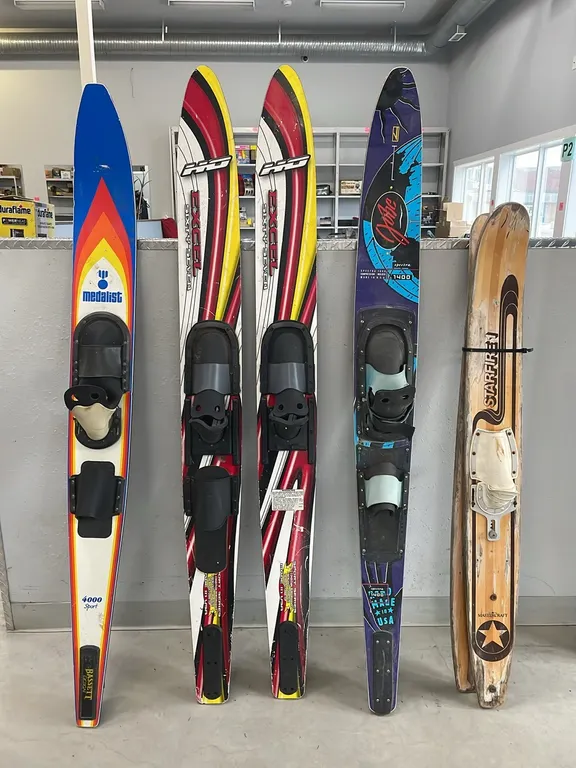 2 Sets of Water Skis and 2 Slalom Water Skis, Item #9 (P5-SCC-S2183)