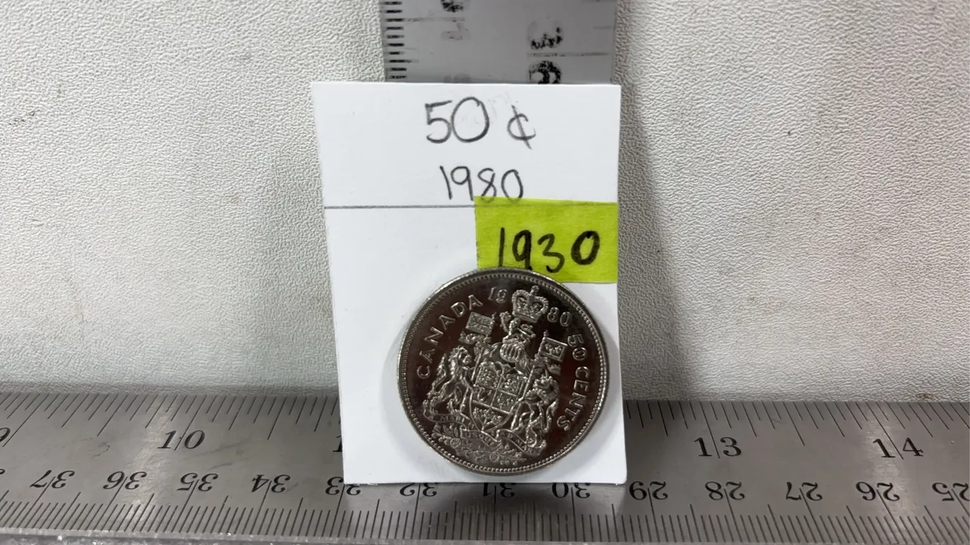 1980 Canadian 50 Cent Silver Coin *Unreserved*