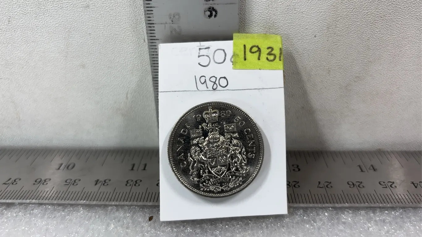 1980Canadian 50 Cent Silver Coin *Unreserved*