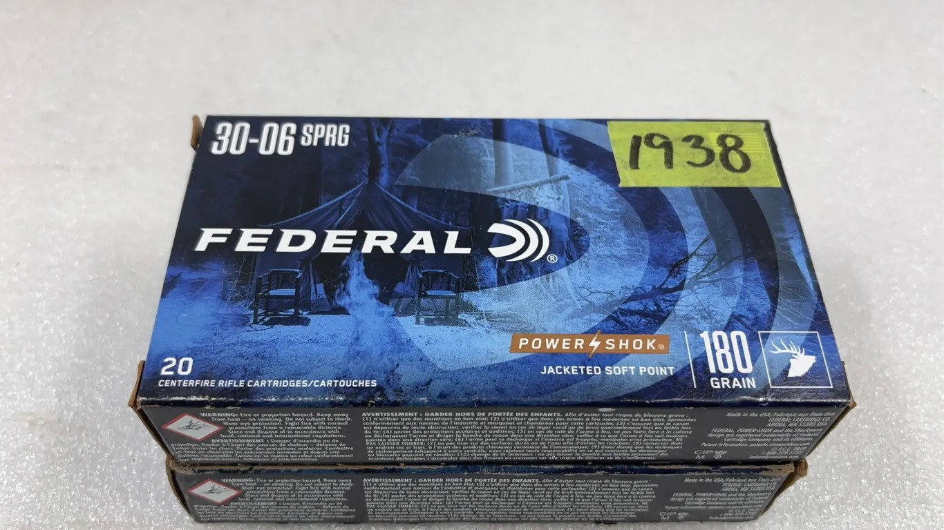 2 - Federal PowerShok 30-06 SPRG Cal Rounds *Unreserved*