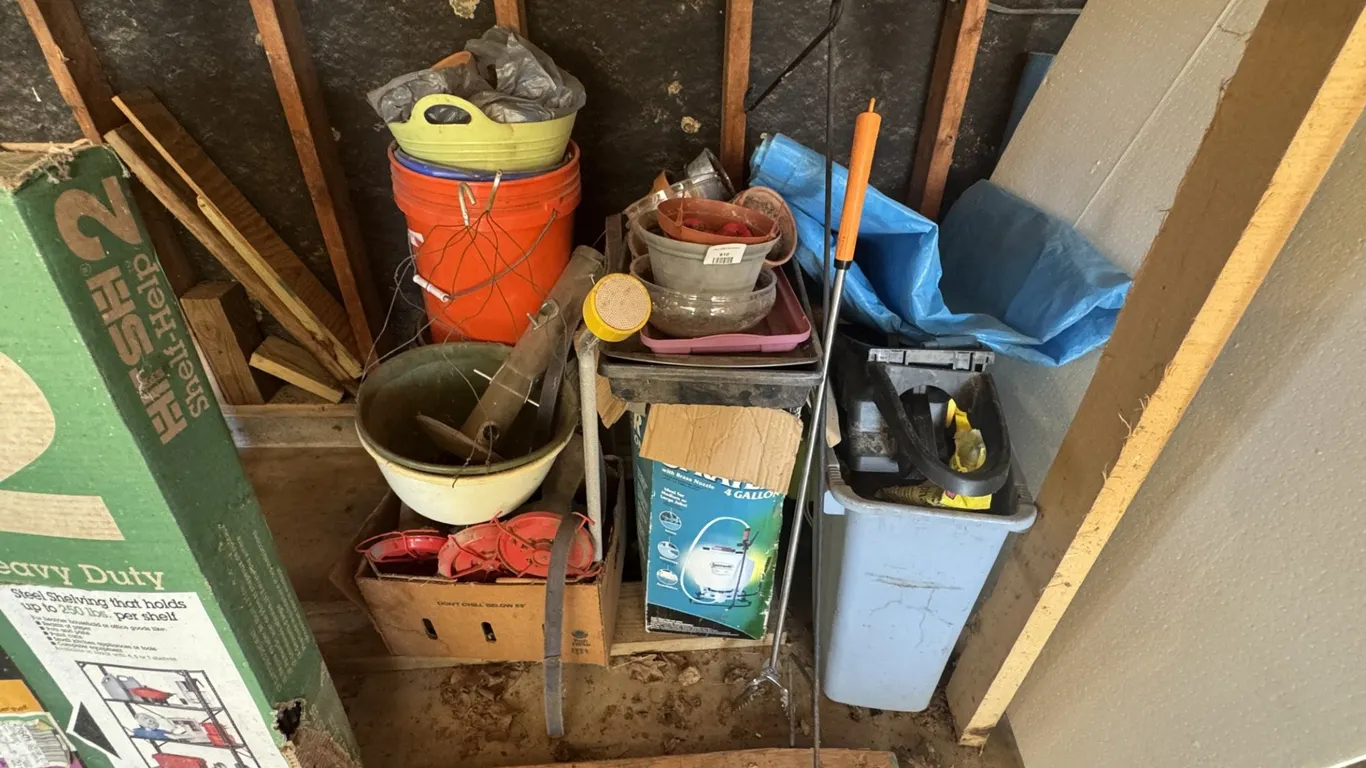 Shelf-Help 2 Steel Shelving Unit in Box and Four Gallon Backpack Sprayer, and More