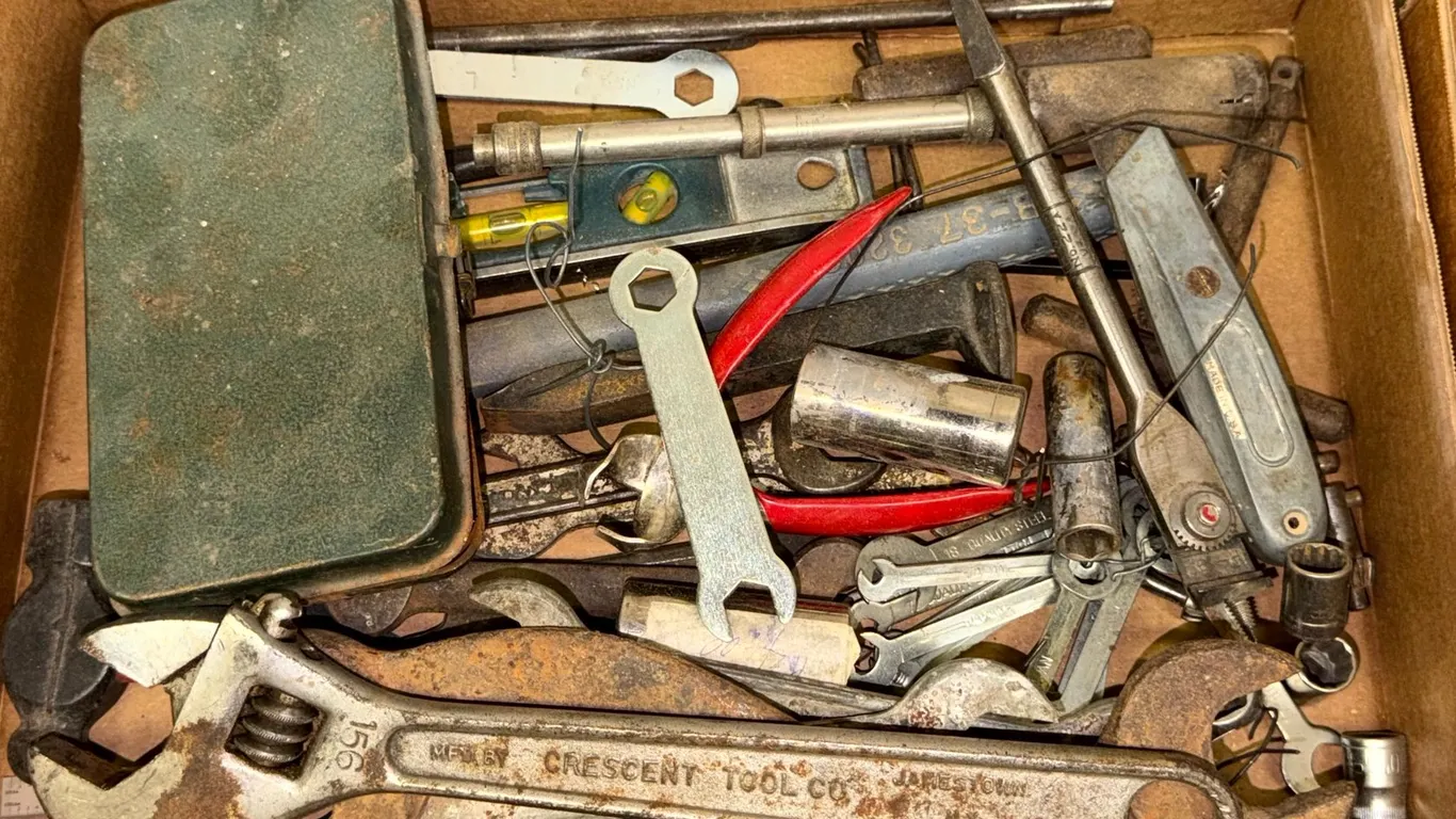 Crescent Adjustable Wrench and Pro Brand .25 Inch Drive Metric Socket Set in Metal Case, and More