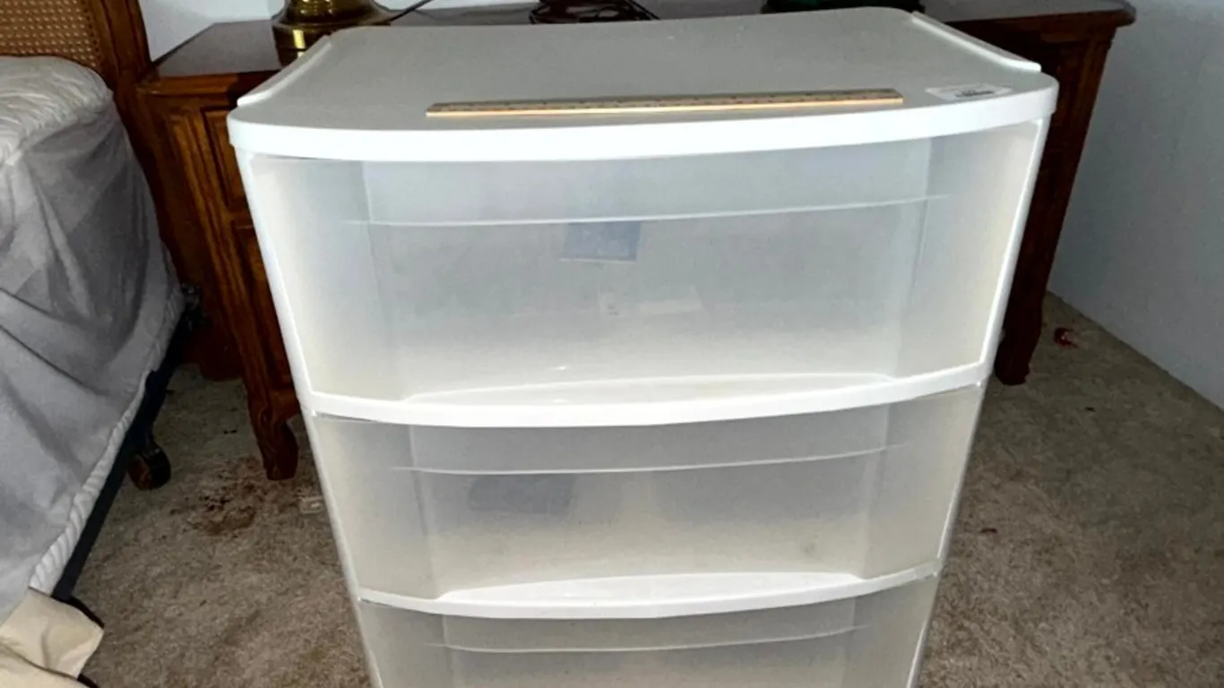 Sterilite Three-Drawer Rolling Storage Cart