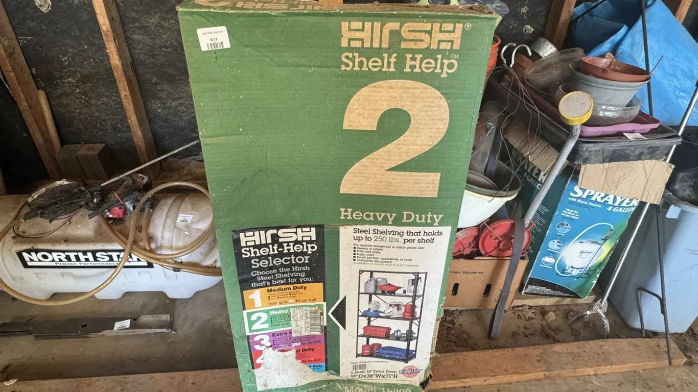 Hirsh Shelf Help 2 Heavy Duty Five Shelf Steel Shelving Unit, 36 x 16 x 71 Inches