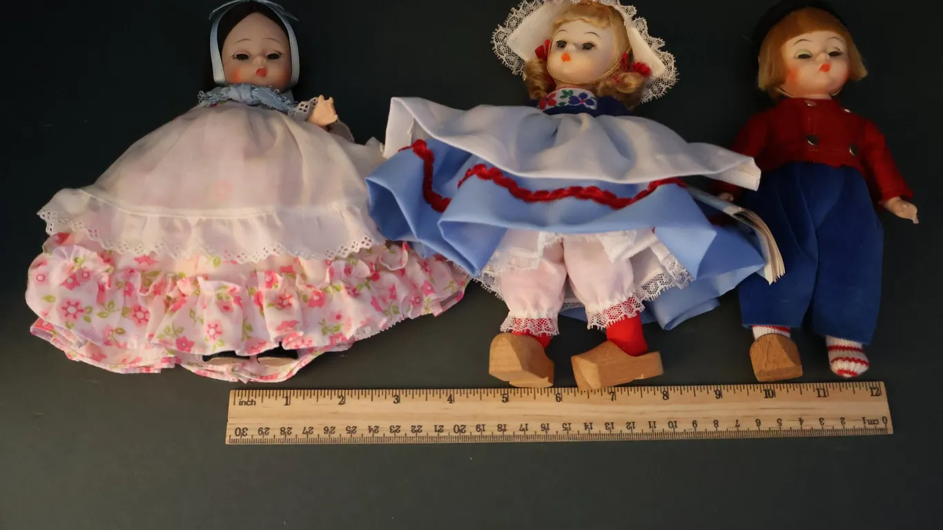 Three Madame Alexander International Costume Dolls, Netherlands and China Girl