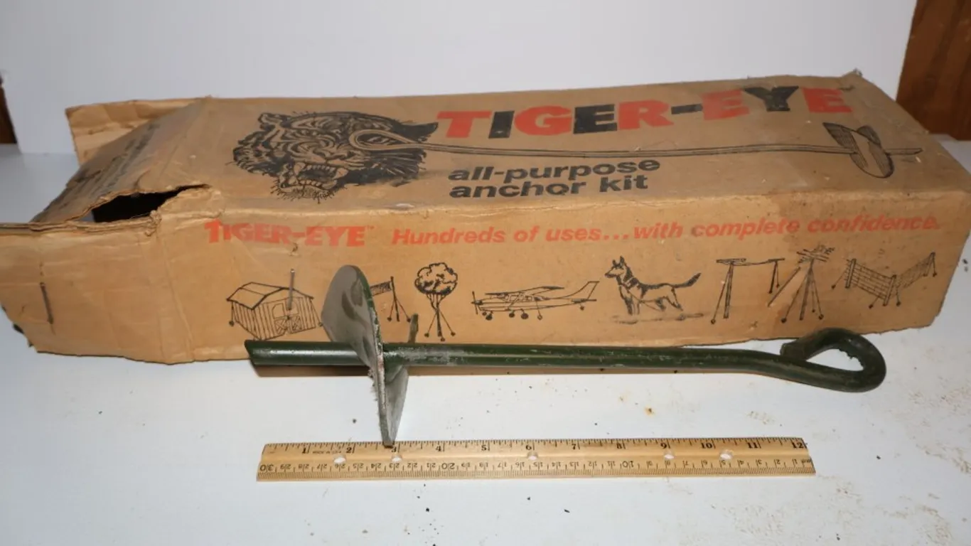 Tiger-Eye All-Purpose Ground Anchor in Original Box