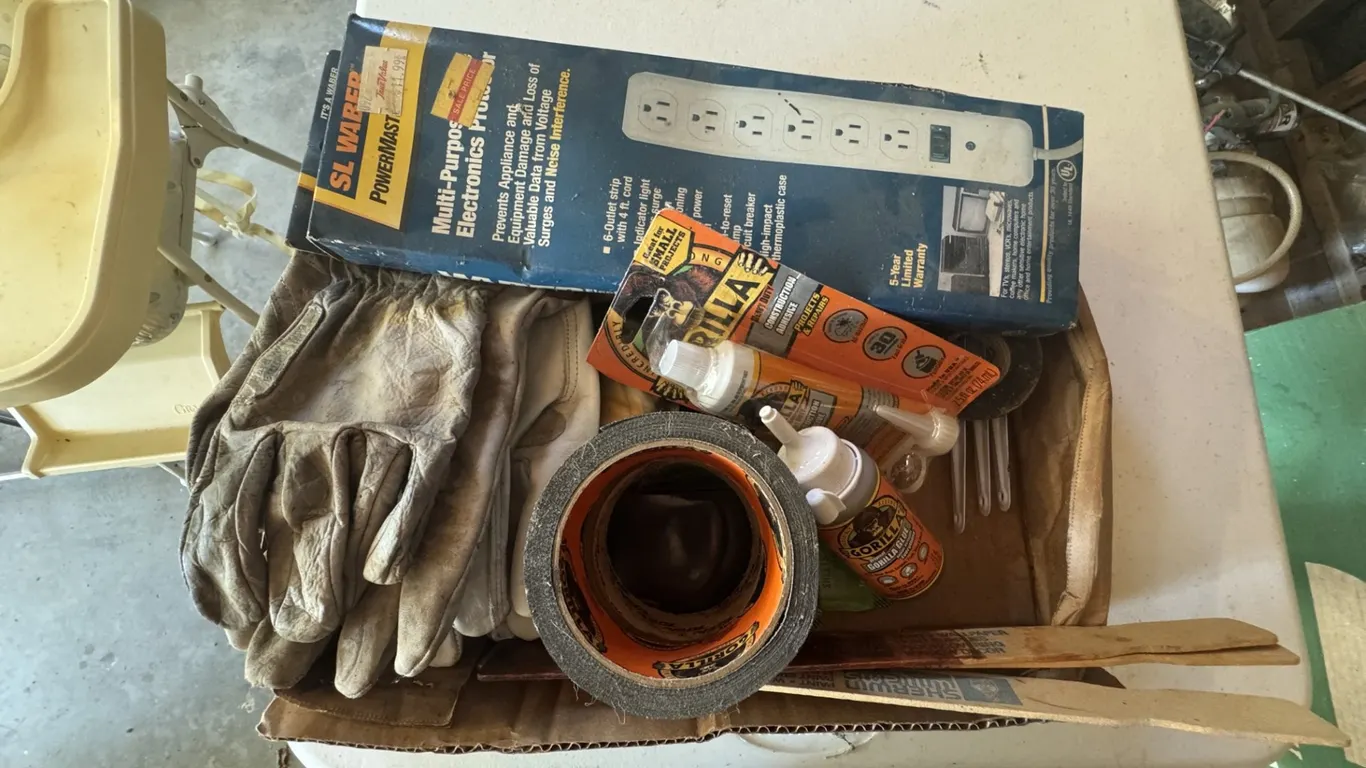 SL Waber PowerMaster 6-Outlet Surge Protector and Gorilla Heavy Duty Construction Adhesive, and More