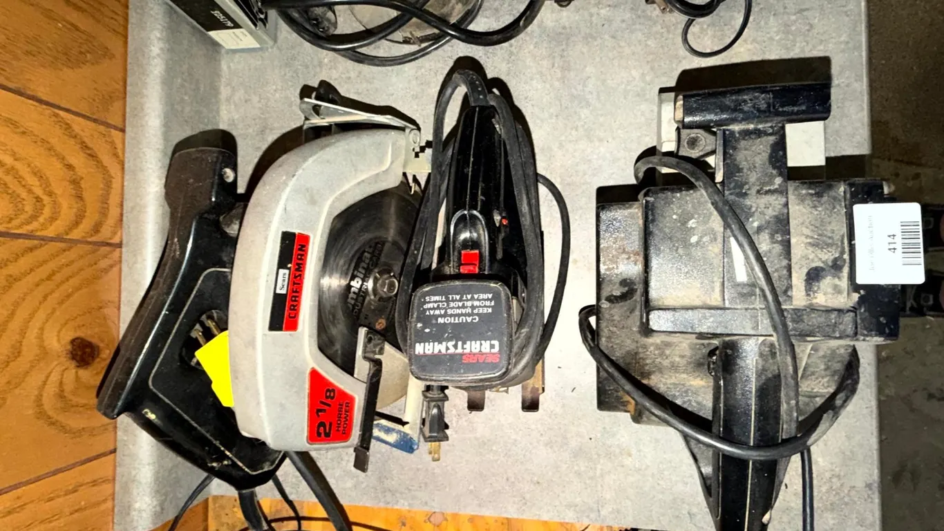 Sears Craftsman 2.125 HP Circular Saw and 3 x 21 Inch Belt Sander, and More
