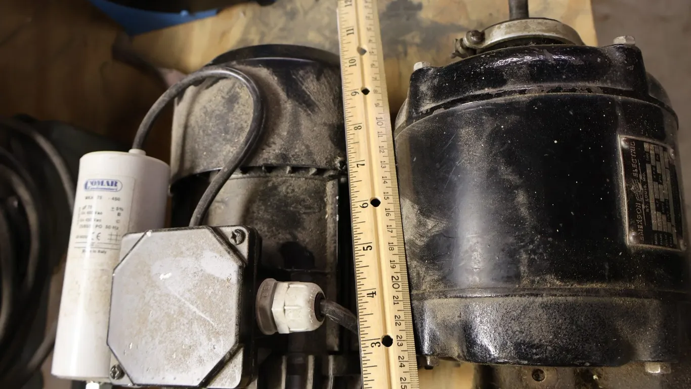 Two Electric Motors, Emerson Electric .33 HP Motor and Type SEMh 80-4B 0.55 kW Motor