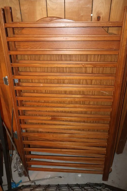 Bassett Disassembled Wooden Baby Crib with Mattress and Wire Spring Base