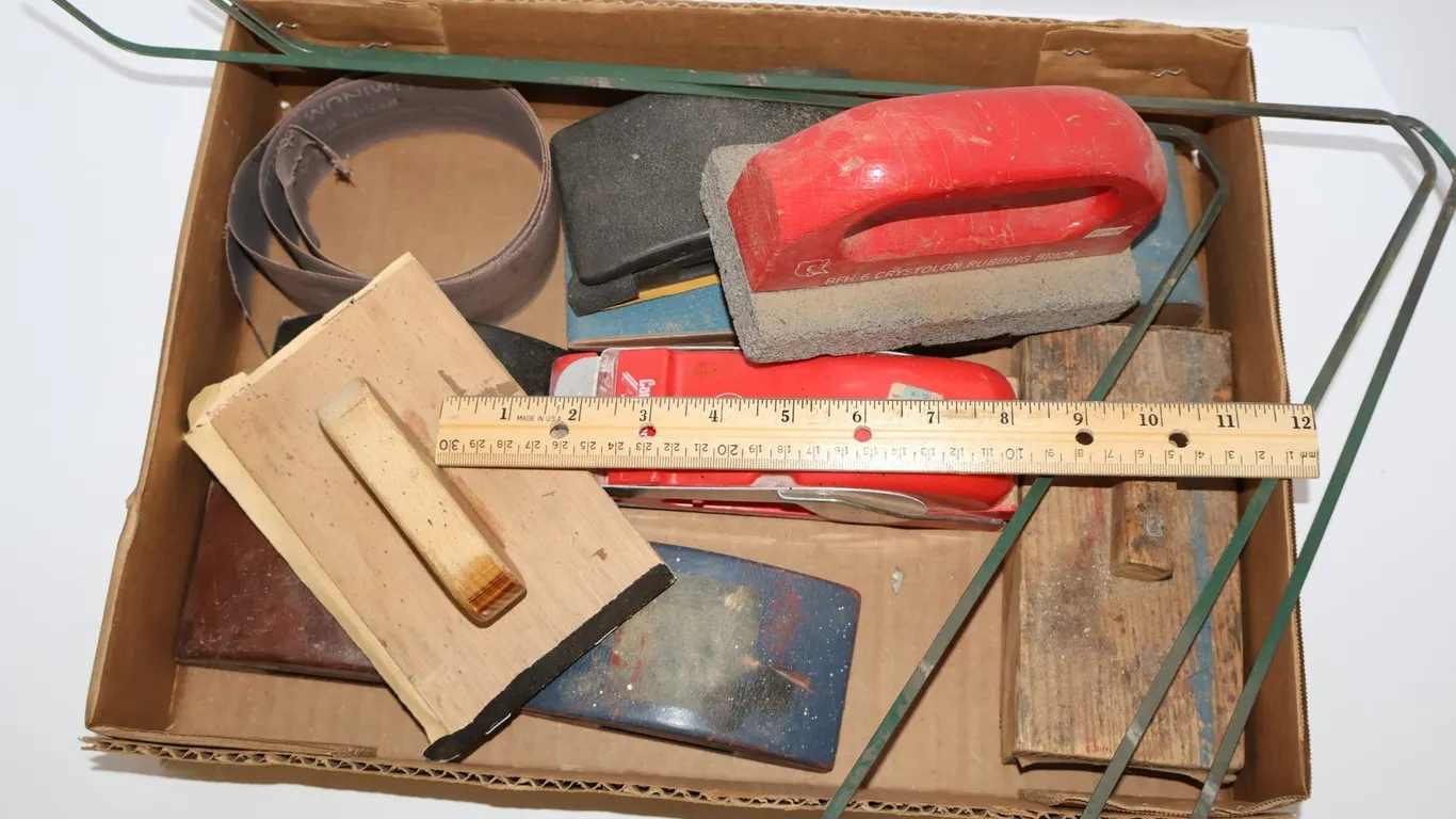 BFH-6 Rubbing Brick and RS-40 Hand Sander, and More