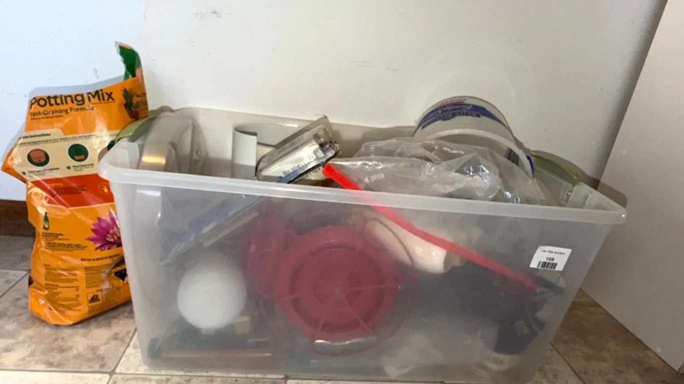 Assorted Floor Cleaning Tools, Household, Painting, and Garden Supplies
