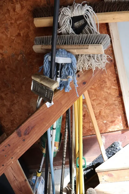 Wooden Push Brooms and Sponge Wringer Mop, and More