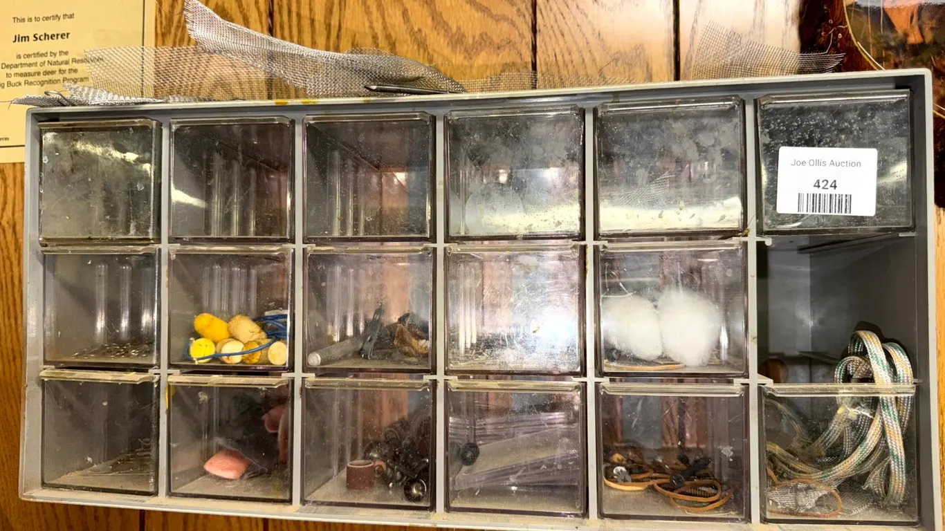 Small Parts Organizer Cabinet and Rotary Tool Accessories, and More