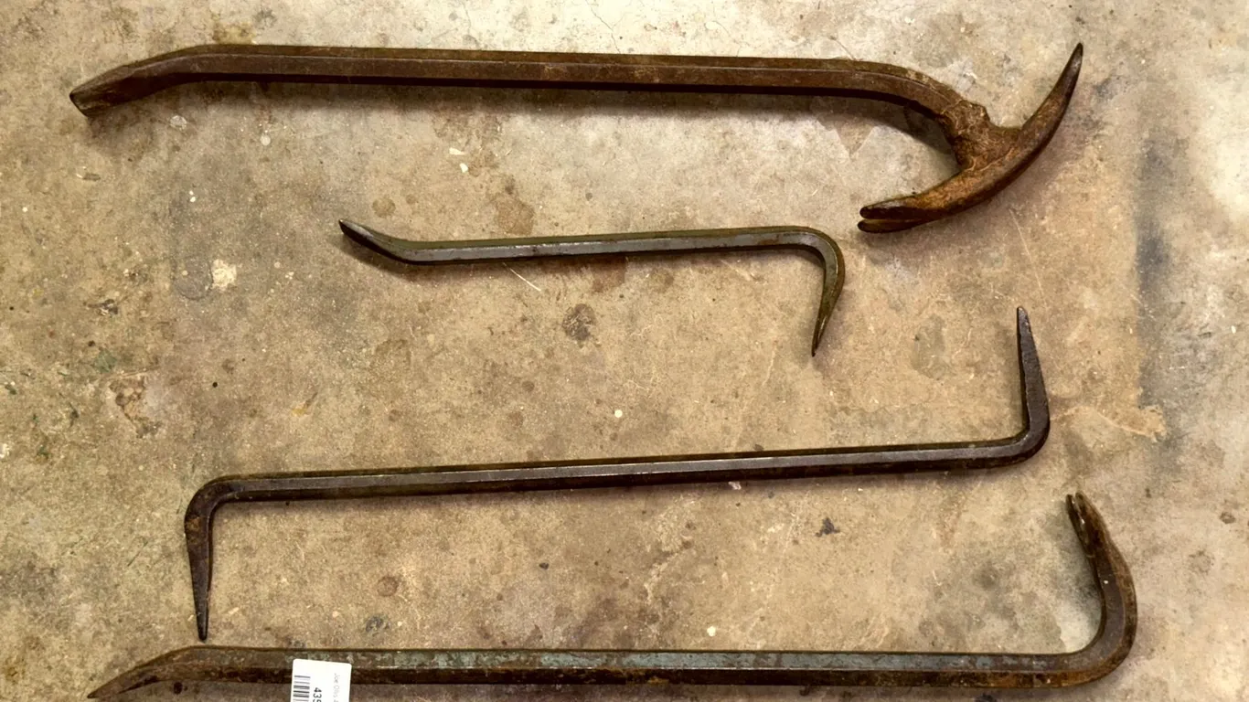 Four Forged Steel Pry and Wrecking Bars