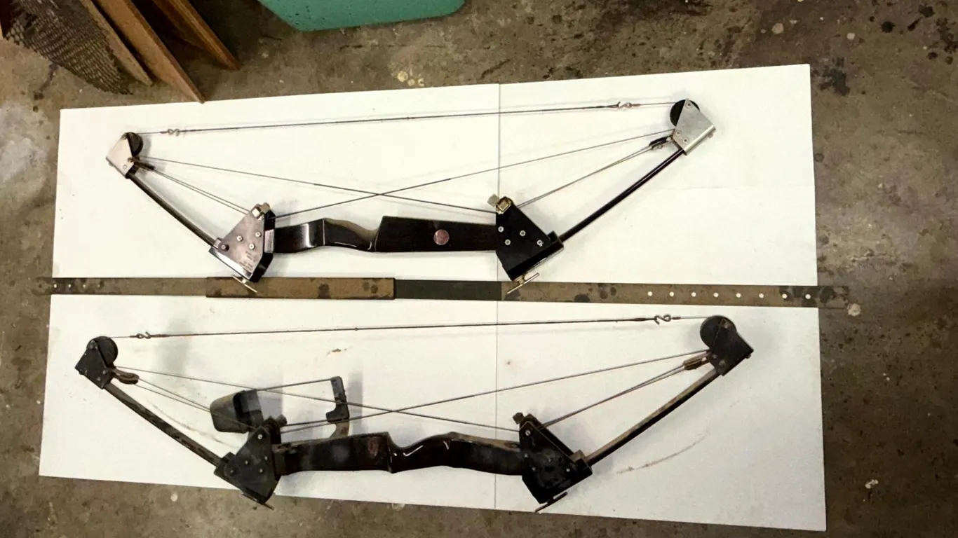 Two Compound Bows, One Marked "ALLEN Original COMPOUND"