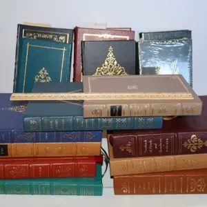 Fifteen Leather-Bound Hardcover Books, Firearms and Historical Classics