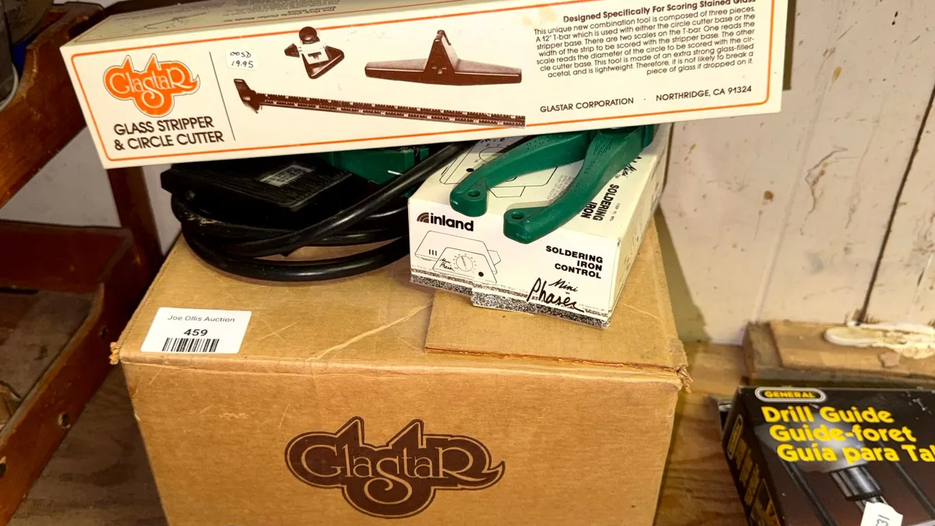 Glastar Diamond Glass Grinder and Glastar Glass Stripper and Circle Cutter, and More