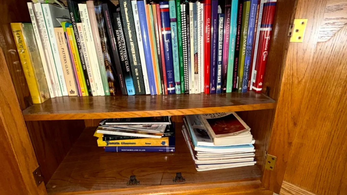 Assorted Glassware Reference Books, Price Guides, and Catalogs