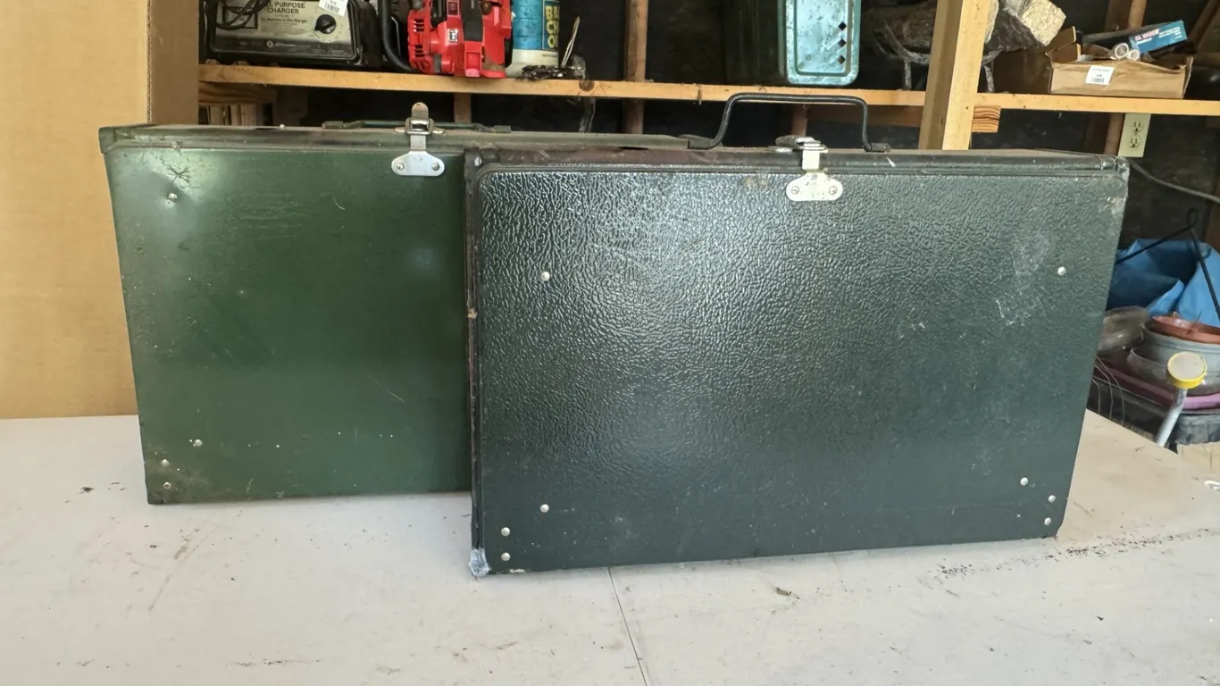Two Coleman Two-Burner Camp Stoves, Models 425E and 425F
