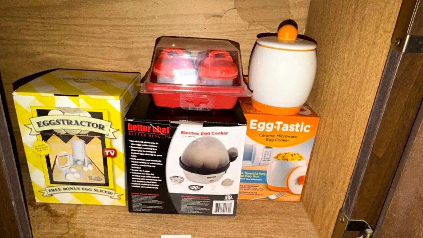 Assorted Egg Cooking Appliances and Gadgets