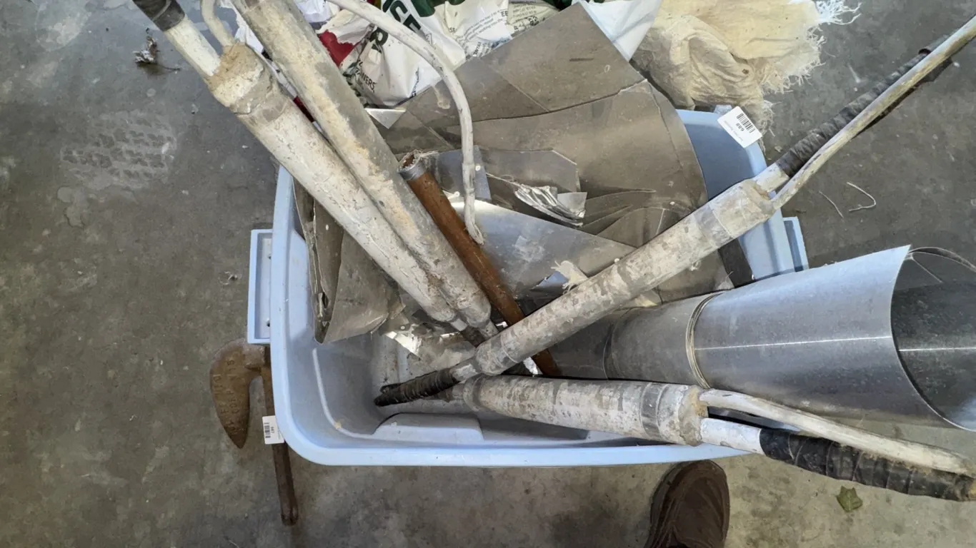 Galvanized Duct Pipe and Metal Poles, and More