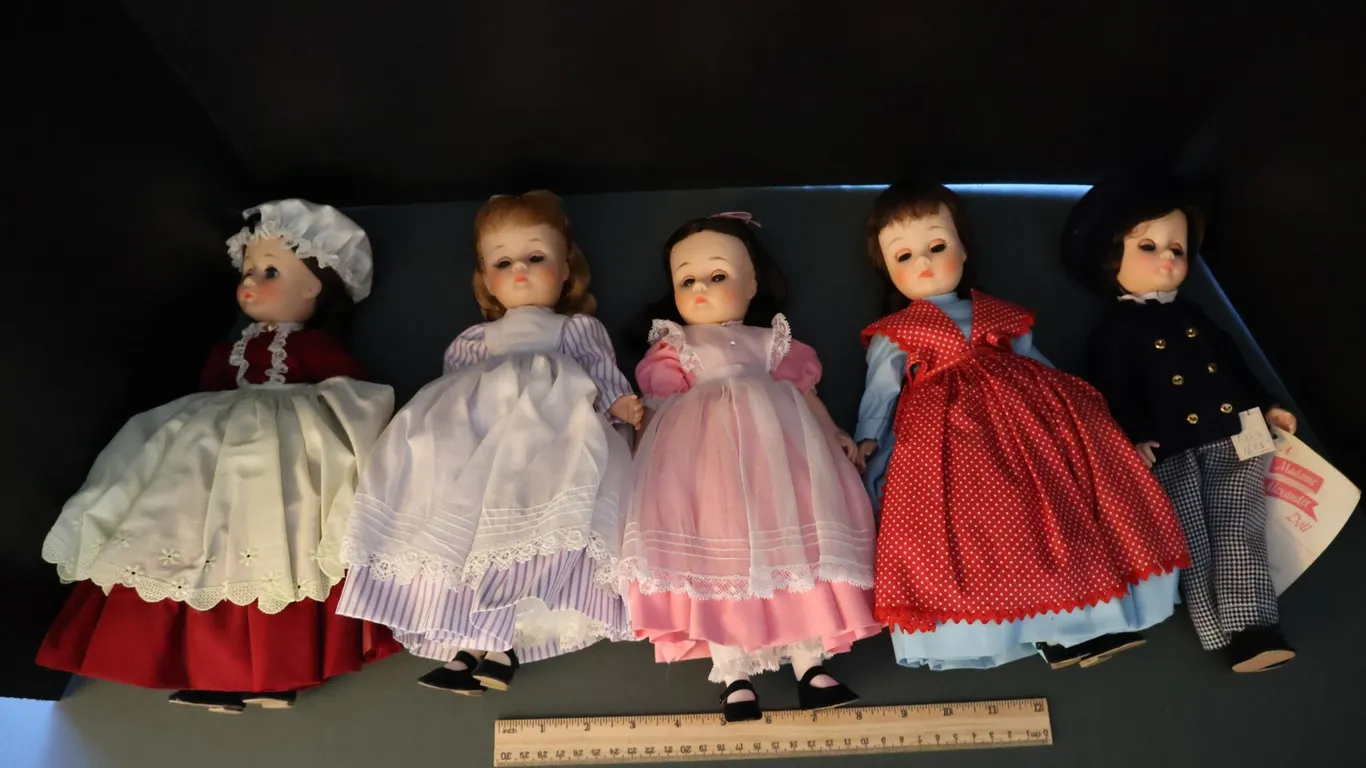 Five Madame Alexander Dolls Including Laurie Little Men and Beth