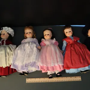 Five Madame Alexander Dolls Including Laurie Little Men and Beth