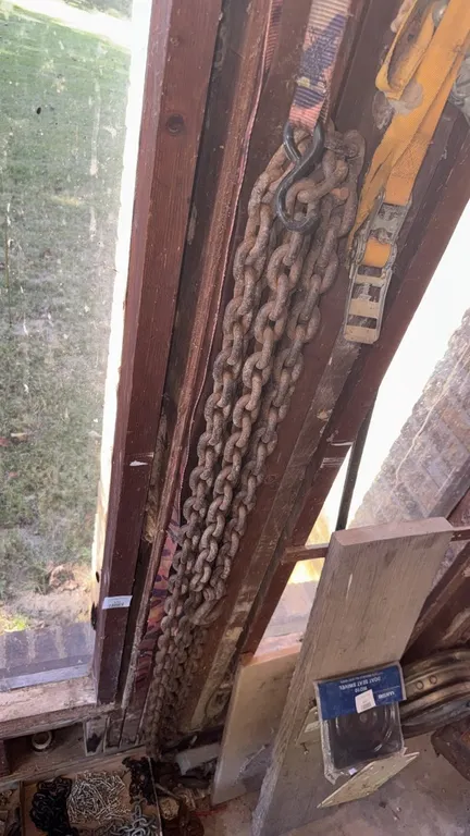 Heavy-Duty Steel Link Chain with Clevis Grab Hook and Ratchet Tie-Down Straps, and More