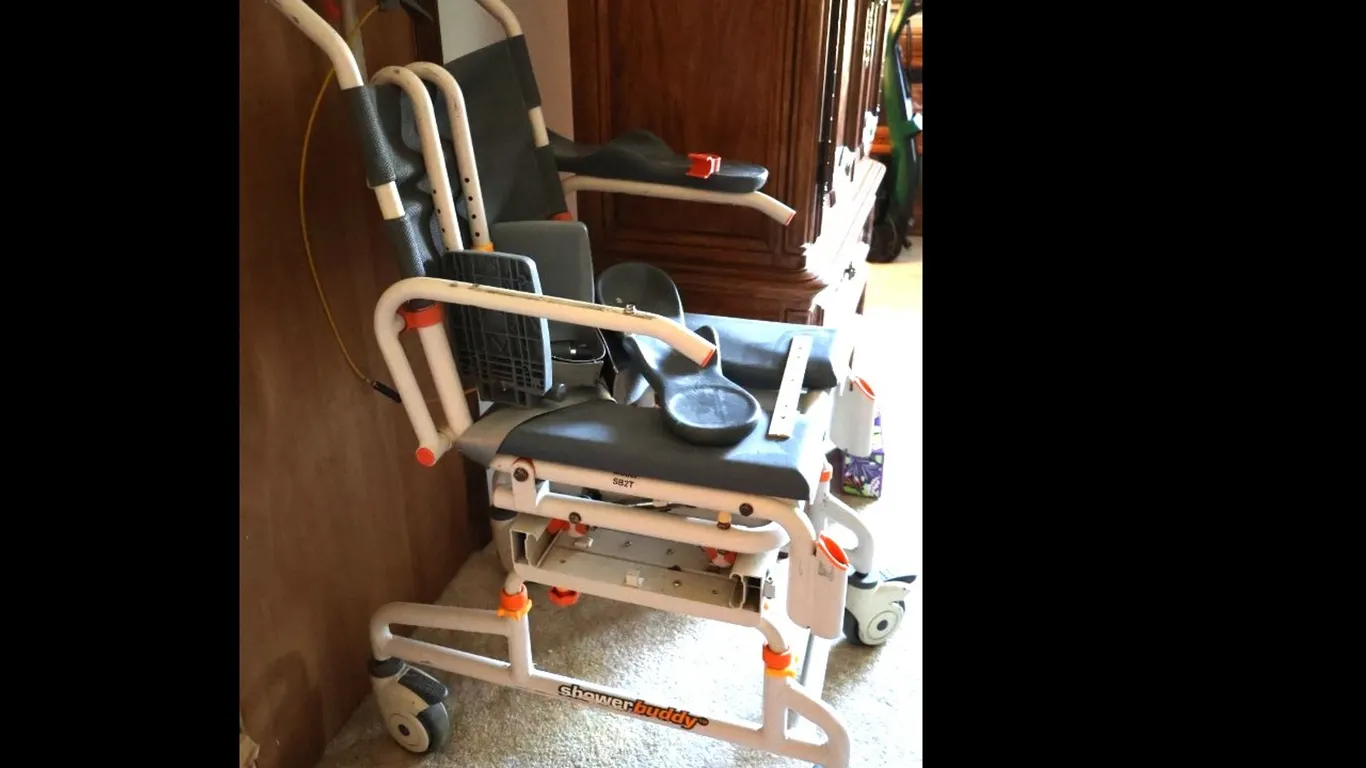 Showerbuddy SB2T Rolling Shower Commode Chair