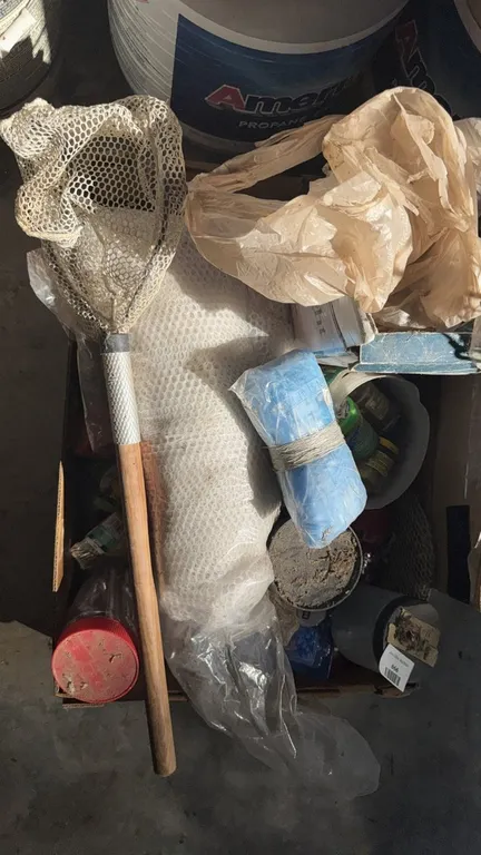 Wooden-Handled Landing Net and Baitcasting Fishing Reel, and More