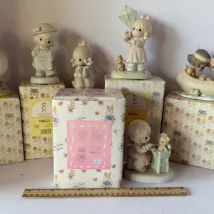 Six Precious Moments Bisque Porcelain Figurines