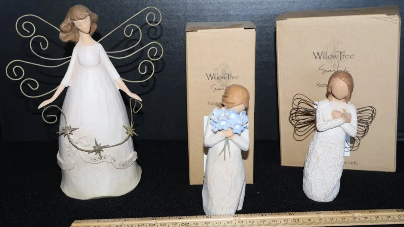Three Willow Tree Susan Lordi Figurines, Two Original Boxes