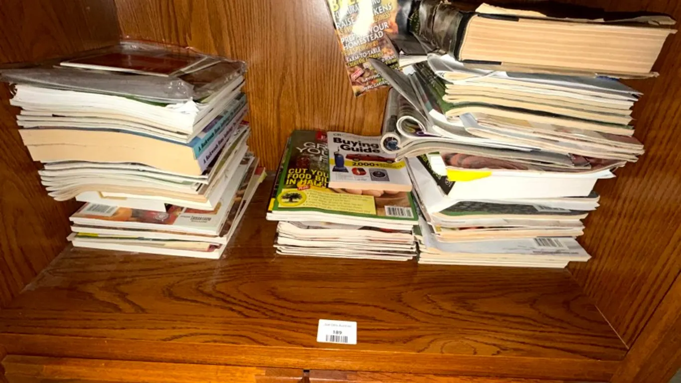 Assorted Homesteading, Gardening, and Reference Magazines and Books