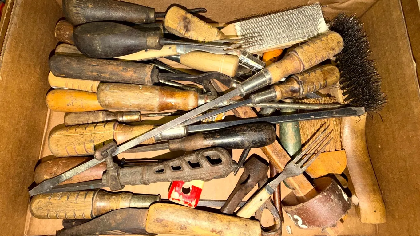 Wood Carving Chisels and Wooden Marking Gauge, and More