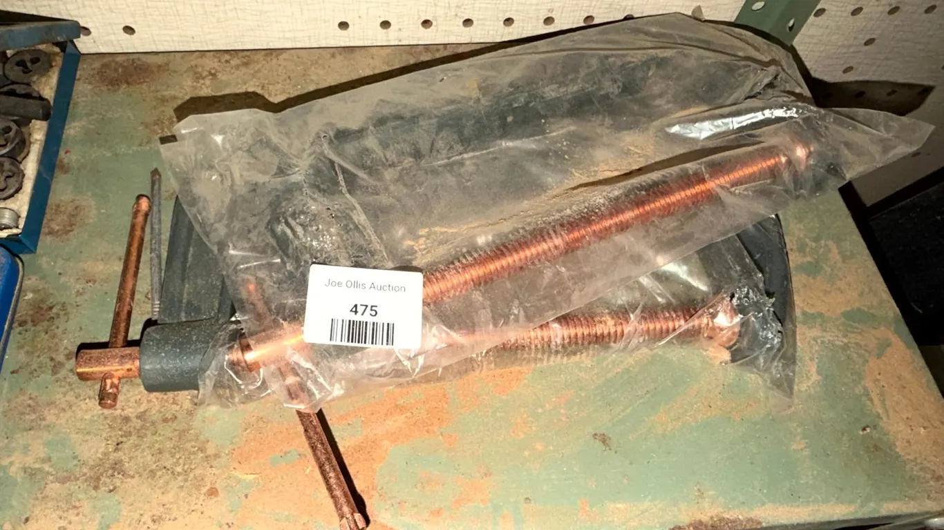 Two C-Clamps with Copper-Plated Screws