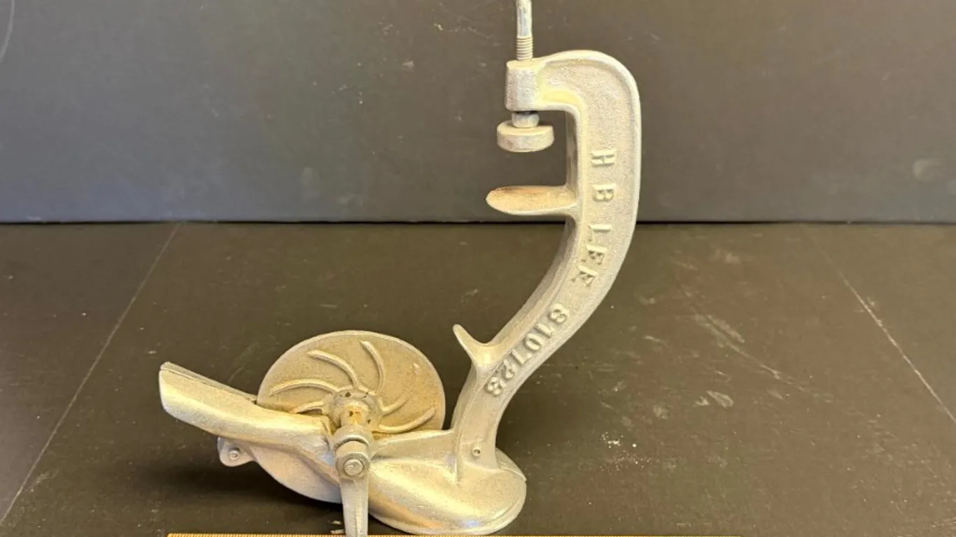 H B Lee Cast Metal Clamp-On Rotary Slicer