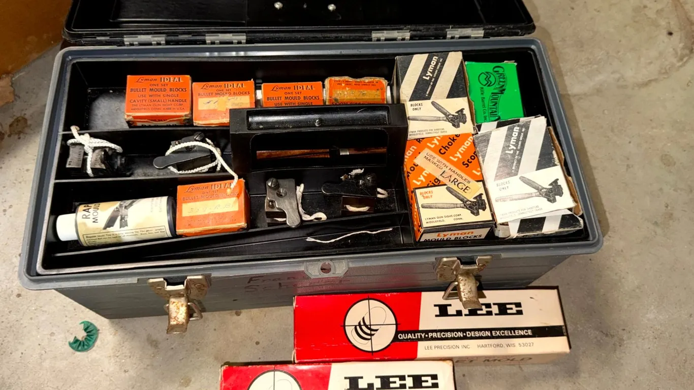 Lyman Ideal Bullet Mould Blocks and Lee Precision Bullet Moulds, and More