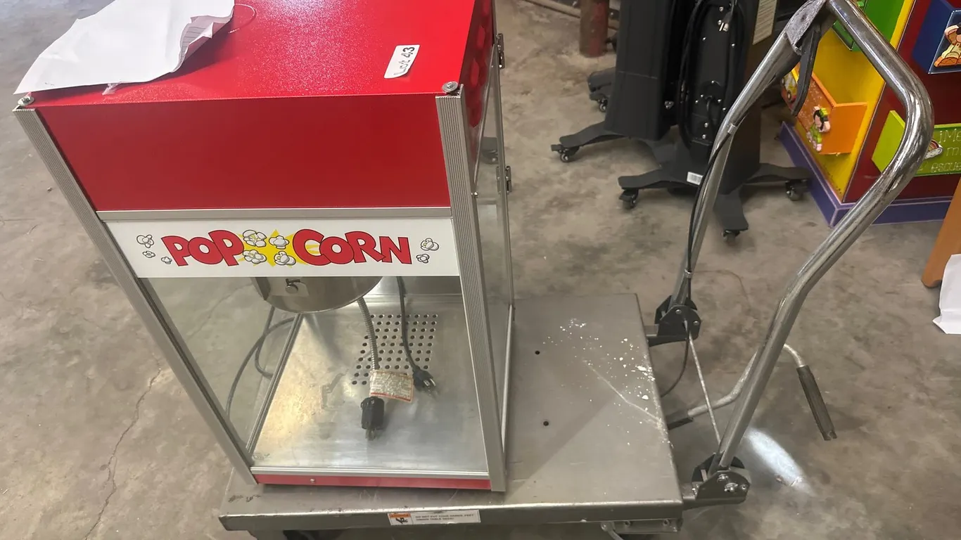 Popcorn Machine and Cart